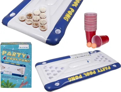 Produktbild von Luftmatratze Pool Pong mit Bechern und 2 Bällen