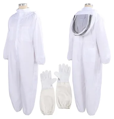 Bienenanzug XL mit Handschuhen und Schleierhaube, Imkerkostüm