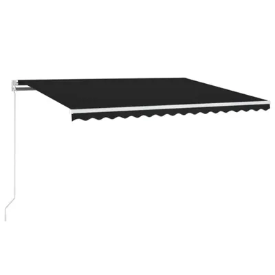 Produktbild von vidaXL Markise Manuell Einziehbar mit LED 450x300 cm Anthrazit