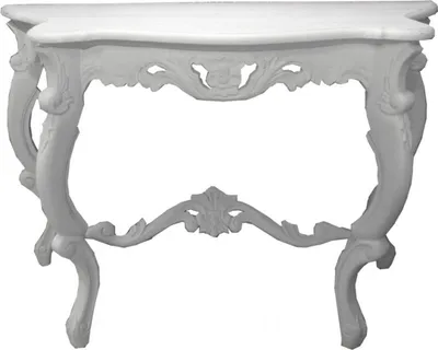 Produktbild von Casa Padrino Barock Konsolentisch Antik Stil Weiß - Shabby Chic