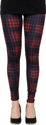 Produktbild von cosey - Business Line Leggings (Einheitsgröße) - Design Gitter Rot