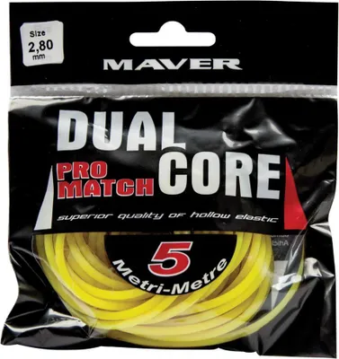Image de Maver Dual Core Pro Match 5 M, ligne élastique, jaune, 2,80 mm, jaune, 2,80 mm