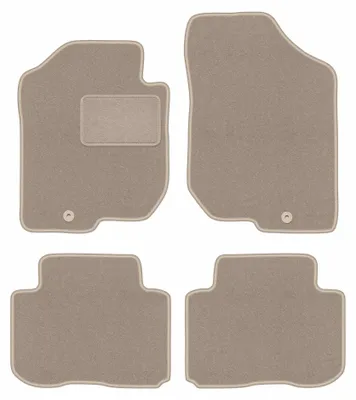 Immagine prodotto di Tappetini in moquette per Kia Carens III 2006-2010 (monovolume) – set 4 pezzi, beige, su misura – Wielganizator LUX