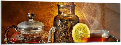 Produktbild von Bilder auf glas - Asien tee geschmack gesundheit - 160x50cm - Glasbilder - Wandbilder - Kunstdruck - zum Aufhängen bereit - Wanddekoration aus Glas - Glas Bilder - Wandbild auf Glas - GAB160x50-2434