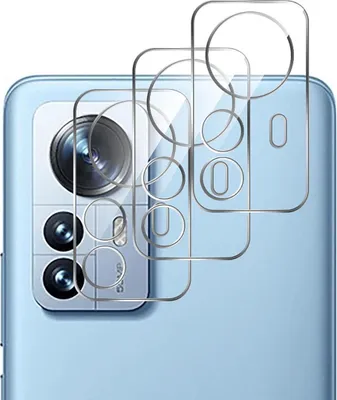 Produktbild von 3X 9H Kameraglas für Xiaomi 12 / 12X Kamera Schutz Linse Panzerfolie Hartglas Full