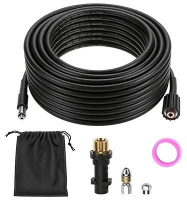 Abflussreinigungsset 15 m, 400 Bar, für Karcher K2-K7