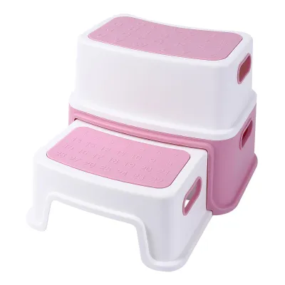 Produktbild von Tritthocker für Kinder Kinder-Trittleiter für Waschbecken, Baby-Töpfchenhocker mit rutschfester Oberfläche Toilettentritthocker rosa