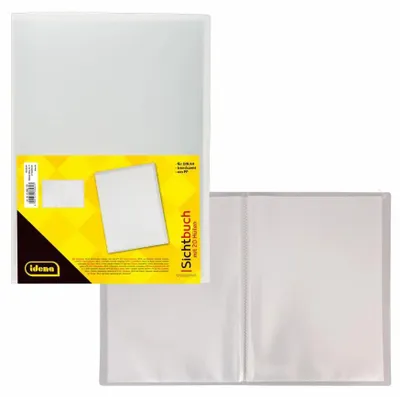 Produktbild von Idena Sichtbuch PP 20 Hüllen transluzent weiß DIN A4