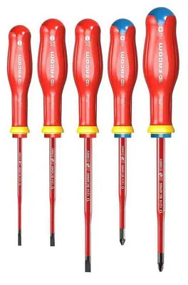 Image de Jeu de 5 tournevis Protwist isolés FACOM ATD.J5TVEPB 1000V