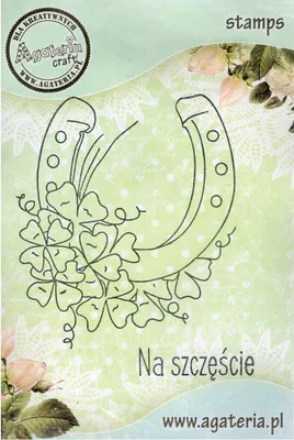 Zdjęcie produktu dla Stempel - Podkowa + Na szczęście - Agateria