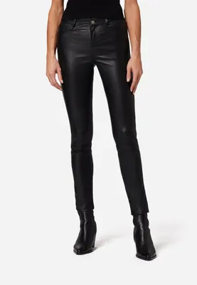 Produktbild von Damen Lederhose Stretchlederhose Ricano PND – Schwarz / 2XL
