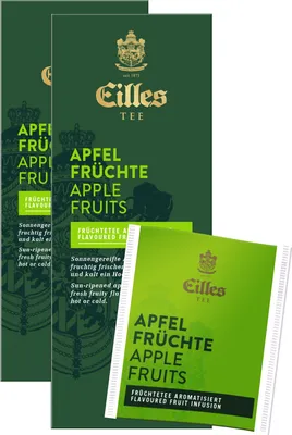 Produktbild von EILLES TEE Teebeutel Apfelfrüchte, Sparpack mit 2x25er Box
