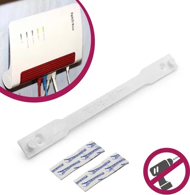Produktbild von Router Wandhalterung Wand Halter 154mm Halterung passend für Fritzbox 7530