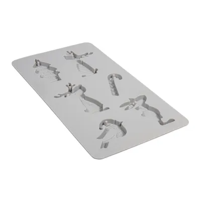 Produktbild von Rayher Silikon Gießform Rentierfreunde, 14,5x26x1cm, 6 Formen, Box 1Stück