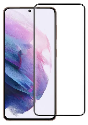 A screen protector is shown placed over a smartphone.