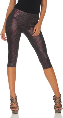 Produktbild von Damen 3/4 Leggings Legging Leggins Legings Hose Glanz; Muster 2 XS/S
