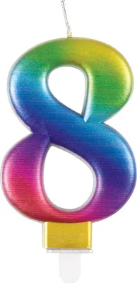 Produktbild von Kerzenzahl Regenbogen #8