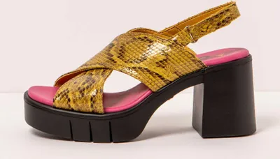 Produktbild von Art Sandalen mit Absatz Damen 1990 SNAKE LIMON / EIVISSA Farbe Gelb