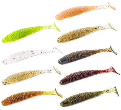 Produktbild von Noike Wobble Shad 2' 5,1cm - 12 Gummifische, Noike Farbe:Chartreuse UV