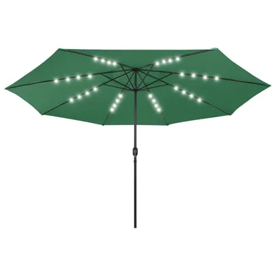 Immagine prodotto di Ombrellone da Giardino con Luci LED 400 cm Verde
