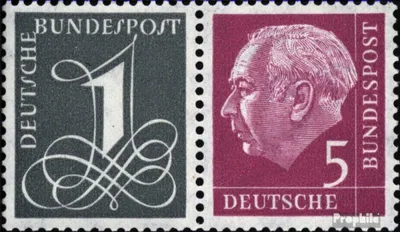 Produktbild von Briefmarken BRD (BR.Deutschland) 1958 Mi W17X gestempelt