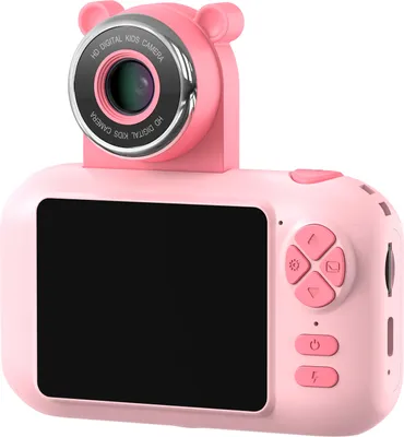 Obrázek produktu pro Dětský fotoaparát, studentská kamera s vysokým rozlišením 1080P a 180°ã flip objektivem, 2,4palcový displej, digitální fotoaparát, videorekordér, sladký MP3 přehrávač pro chlapce a dívky