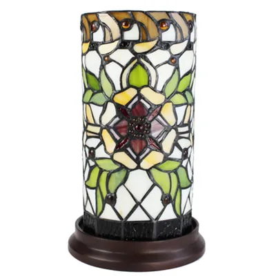 Produktbild von LumiLamp 5LL-6298 Tischlampe Tiffany Ø 15x26 cm Grün Beige E14 max 40W