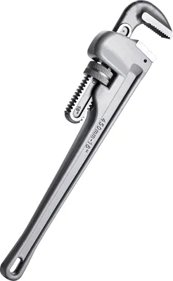 Produktbild von SucceBuy 3-teiliger Rohrzangensatz, 10" 14" 18" Aluminium, verstellbar für Klempnerarbeiten, hochfeste Backe, ergonomischer Griff, aufhängbar, für Wasserleitungen und Autoreparaturen