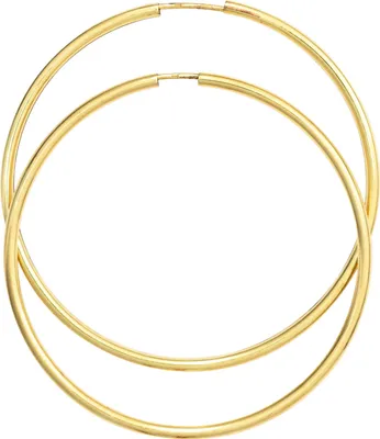 Produktbild von Creolen rund groß 333 Gold Gelbgold Ohrringe Durchmesser 50 mm
