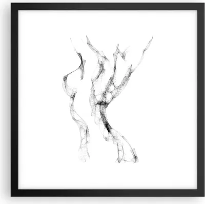 Produktbild von Gerahmtes Poster - Schwarzer Rahmen - Frau Körper Nacktheit - 40x40 cm - Wand Bild - Wanddeko - Wandbilder - Kunstposter - Wandposter - Bilderrahmen - Bilder - Kunstdruck - P2BAC40x40-4938