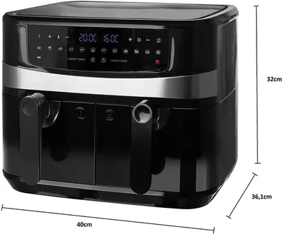 Produktbild von Emerio Heißluftfritteuse, Doppel 4,5+4,5 Digit. Display
