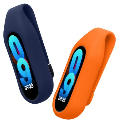 Produktbild von kwmobile 2x Silikon Fitnesstracker Halterung für Xiaomi Mi Band 10 / 9 / 8 Clip Halter - Fitness Tracker Hülle für Sport - TPU Schutzhülle ohne