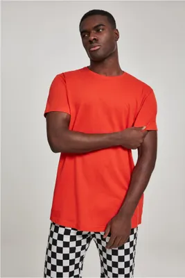 Zdjęcie produktu dla Urban Classics TB638 | Koszulka męska z wydłużonym krojem – kolor: bloodorange – rozmiar: XS