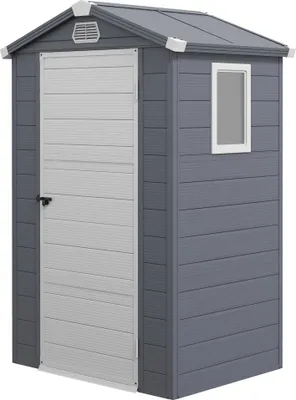 Produktbild von Outsunny Gerätehaus 1,1m², Geräteschuppen mit Satteldach, 133 x 102 x 208 cm
