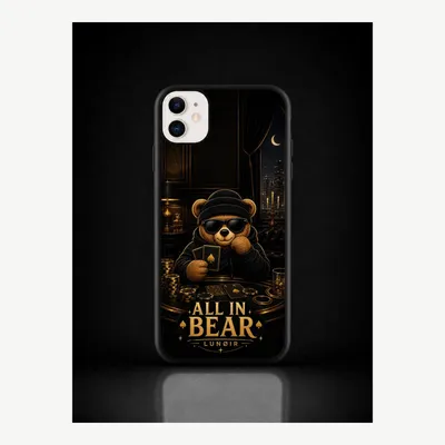 Image de Coque de protection pour iPhone 11, étui de téléphone avec motif ours – LUNØIR ©