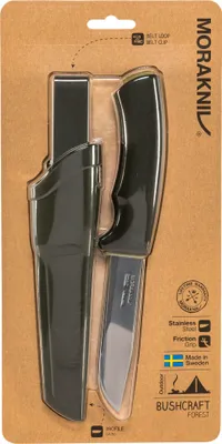 Zdjęcie produktu dla Morakniv 12356, Pojedyńczy, Nóż myśliwski, Szpic klipowy, Stal nierdzewna, Guma, Termoplastyczny elastomer, Zielony