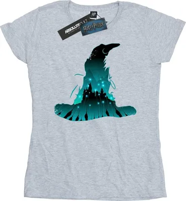 Produktbild von Harry Potter - "Hogwarts" T-Shirt für Damen BI23372 (L) (Grau)