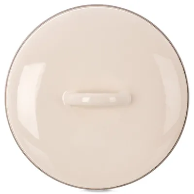 Image de Orion | Couvercle de casserole - Ø 20 cm - Résistant au four - Acier émaillé - Couvercle émaillé pour poêle crème