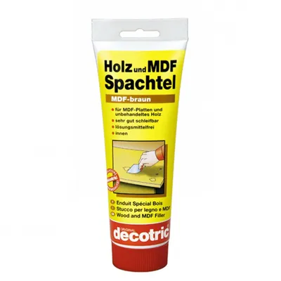 Produktbild von decotric decofill Holz MDF braun  schleifbar Spachtel 400g