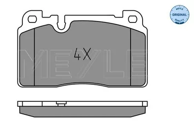 Produktbild von MEYLE 025 256 4317 Bremsbeläge Vorne für AUDI A6 Avant (4G5, 4GD, C7) Q5 (8RB) A6 Limousine (4G2, 4GC, C7) A7 Sportback (4GA, 4GF) für PORSCHE Macan