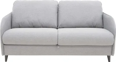 Image de Best Mobilier Cosmos - canapé 3 places convertible express couchage quotidien 140 cm matelas 11 cm en tissu , Gris