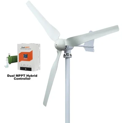 Zdjęcie produktu dla Turbina wiatrowa, efektywne wykorzystanie energii, trwała konstrukcja, wyposażona w system Super Control, moc 5000W, napięcie 12V