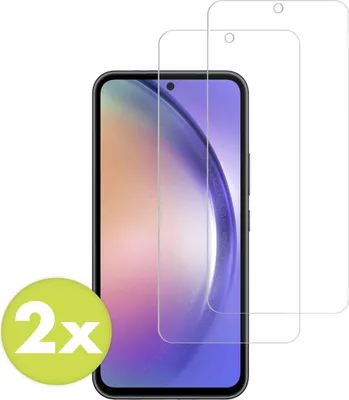 Immagine prodotto di Samsung Galaxy A54 Screenprotector: Pellicola protettiva in vetro Accezz 2 pack - Trasparente