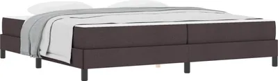 Obrázok produktu pre Posteľ s pružinovým rámom Tmavohnedá 200 x 200 cm látka