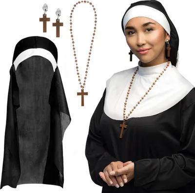 Produktbild von Set Nonne (Halskette und Ohrringe)