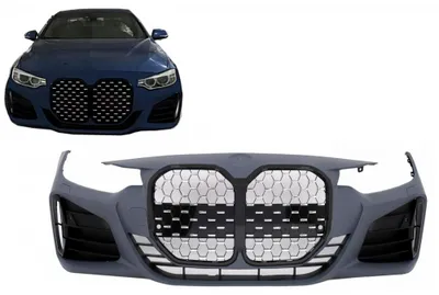 Zdjęcie produktu dla Zderzak do BMW serii 4 F32, F33, F36 (Coupe, Cabrio, Gran Coupe) w stylu M4 z osłoną chłodnicy.