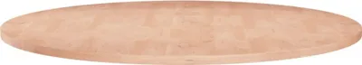 Produktbild von Runde Tischplatte Ø60x1,5 cm Unbehandeltes Massivholz Eiche