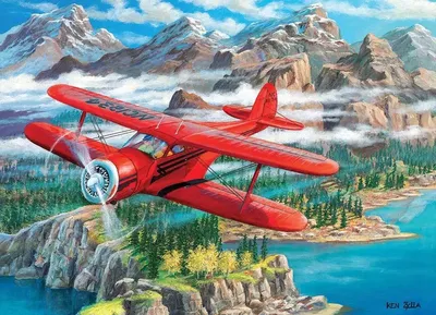 Zdjęcie produktu dla Cobble Hill Puzzle 500 el. Dwupłatowiec (Beechcraft Staggerwing)