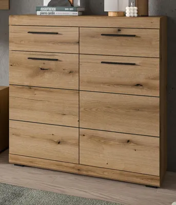 Produktbild von Schuhschrank "Shawn" in Evoke Eiche Flurkommode 90 x 96 cm