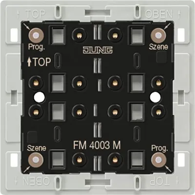 Zdjęcie produktu dla Moduł nadajnika radiowego Jung FM4003M do montażu na ścianie, 3-kanałowy